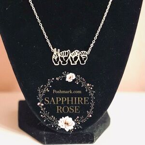 Sign Language ASL Personalized Necklace Womens Girls Custom Jewelry Your Words